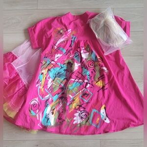 Weird Barbie New Doll & DIY costume Dress includes petticoat and wig halloween